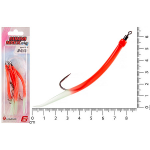 Оснастка Higashi Gummi Makk rig SB3 #01 Red (#10-0)