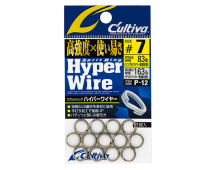 Заводные кольца Owner Hyper Wire P-12 №6 (70lb)